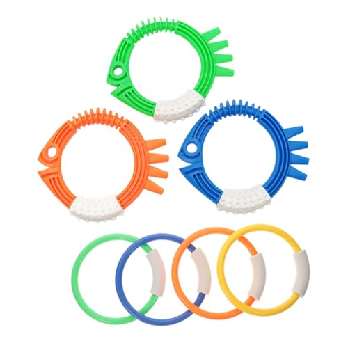 UPKOCH 7 Stück Tauchspielzeug Schwimmbad Tauchringe für den Pool Schwimmt Wasserspielzeug für für die Tauchausbildung Unterwasser-Schwimmbecken- Plastik Bunt UPKOCH 7 Stück Tauchspielzeug Schwimmbad Tauchringe für den Pool Schwimmt Wasserspielzeug für für die Tauchausbildung Unterwasser-Schwimmbecken- Plastik Bunt von UPKOCH