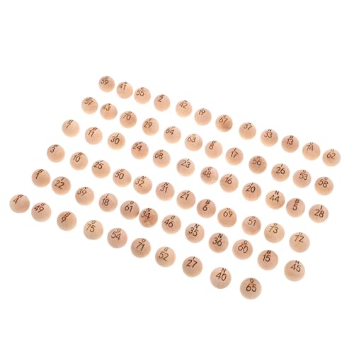 UPKOCH 75 Stück Teiliges Set Holz Bingo Bälle Nummeriert Robuste Losbälle für Teamspiele Familienfeiern und Indoor Outdoor Unterhaltung Leicht und Tragbar UPKOCH 75 Stück Teiliges Set Holz Bingo Bälle Nummeriert Robuste Losbälle für Teamspiele Familienfeiern und Indoor Outdoor Unterhaltung Leicht und Tragbar von UPKOCH