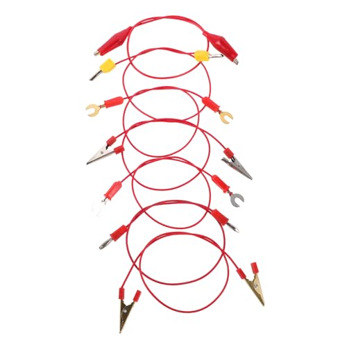 UPKOCH 7stücke Teiliges Experimenteller Drähte Mit Krokodilklemmen Und Bananensteckern Für Physik-experimente Für Laboranwendungen Und Elektrische Tests von UPKOCH