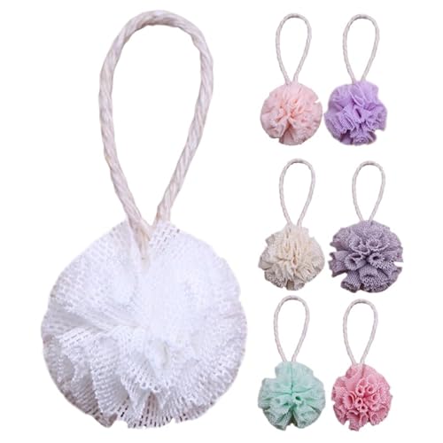 UPKOCH 7st Puppenhaus-badeball Badeschwämme Badeschwamm Dusche Kleine Duschschwämme Mini Luffa Bademaschenschwamm Luffa-Bad Leute Aus Dem Puppenhaus Mini-Enten Polyester von UPKOCH