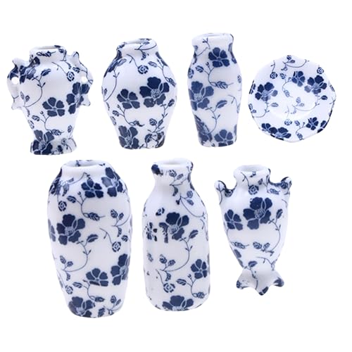 UPKOCH 7-teiliges Miniatur-keramikvasenmodell Für Puppenhaus Dekorativer Blumenhalter Mini-bastelvase Für Puppenhauszubehör UPKOCH 7-teiliges Miniatur-keramikvasenmodell Für Puppenhaus Dekorativer Blumenhalter Mini-bastelvase Für Puppenhauszubehör von UPKOCH