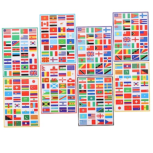 UPKOCH 8 Blätter Flaggenaufkleber Aufkleber Mit Weltflagge Länderaufkleber Aufkleber Für Fußballfans Aufheitern Aufkleber Fußball Jubelnde Aufkleber Staatsaufkleber PVC Selbstklebend von UPKOCH