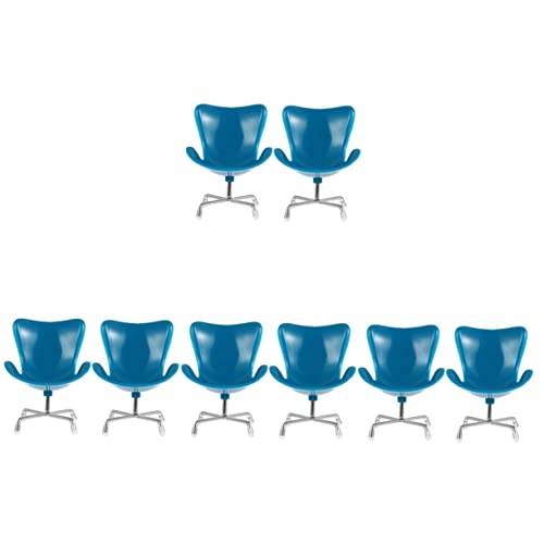 UPKOCH 8 STK Egg-Stuhl-Sessel Puppenhausmöbel Liegestuhl für Kinder Babybedarf Kinderspielzeug winzige Simulationsstühle Miniatur-Stuhlmodell Jesus Schaukelstuhl Requisiten Dekorationen von UPKOCH