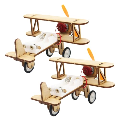UPKOCH 8 STK Kinder Bauen Modell Zusammen Kleinkindspielzeug Spielzeug Für Babys Steuerflugzeug-bausatz Weihnachtsdekoration Modellflugzeug Babyspielzeug Holz Kunsthandwerk Modellieren 3D von UPKOCH