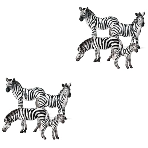 UPKOCH 8 STK Zebra-Modell-Spielzeug spaß Spielzeuge Wildtier dekoring Snail Essence analog Raupe Hundespielzeug Kinderwagenkorb für unter den Kinderwagen Modelle Schreibtisch einstellen von UPKOCH