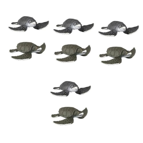 UPKOCH 8 STK künstliche Meeresschildkröte Tierfiguren Spielzeug Wohnkultur Ornament Spielzeug für Kinder Modelle Spielzeug für Kleinkinder Schildkrötenmodell Meerestierfigur Ozean Zubehör von UPKOCH