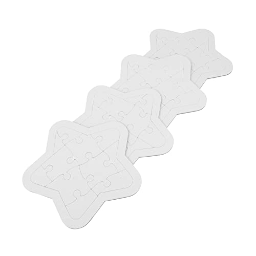 UPKOCH 8 Sätze Puzzle Treppensteigwagen Mach Dein Eigenes Sternförmige Rätsel DIY Herzförmige Rätsel Kidcraft-spielset Rätsel Malen Spielzeuge Kind Heißpressen Malmaterialien Papier von UPKOCH