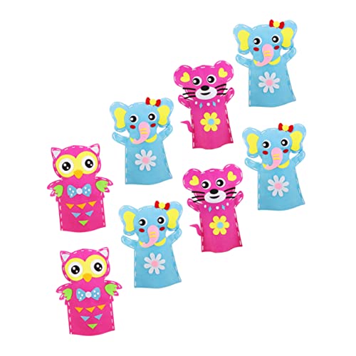 UPKOCH 8 Sätze Teiliges DIY Handpuppen Bastelset für Niedliche Tierformen aus Hochwertigem Umweltfreundlichem Material Vorgefertigte Schablonen für Einfaches Basteln Kreatives von UPKOCH