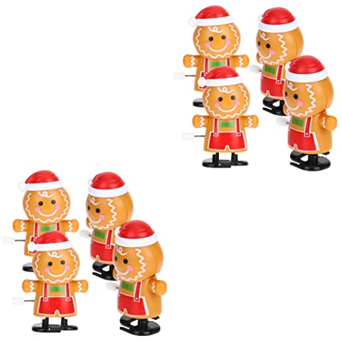 UPKOCH 8 Stck Teiliges Weihnachts Aufziehspielzeug Lustige Lebkuchenmänner aus Kleines Handliches Sichere Glatte Oberfläche Kreatives und Dekoration für Weihnachten UPKOCH 8 Stck Teiliges Weihnachts Aufziehspielzeug Lustige Lebkuchenmänner aus Kleines Handliches Sichere Glatte Oberfläche Kreatives und Dekoration für Weihnachten von UPKOCH