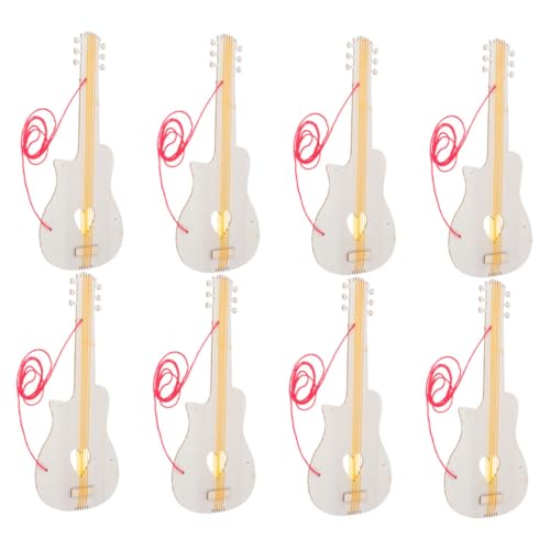 UPKOCH 8 Stück DIY Gitarrenausschnitte Aus Holz Für Holzgitarren Verzierungen Musikinstrument Ornamente Zum Malen Basteln Unterricht Geburtstags Mottoparty UPKOCH 8 Stück DIY Gitarrenausschnitte Aus Holz Für Holzgitarren Verzierungen Musikinstrument Ornamente Zum Malen Basteln Unterricht Geburtstags Mottoparty von UPKOCH
