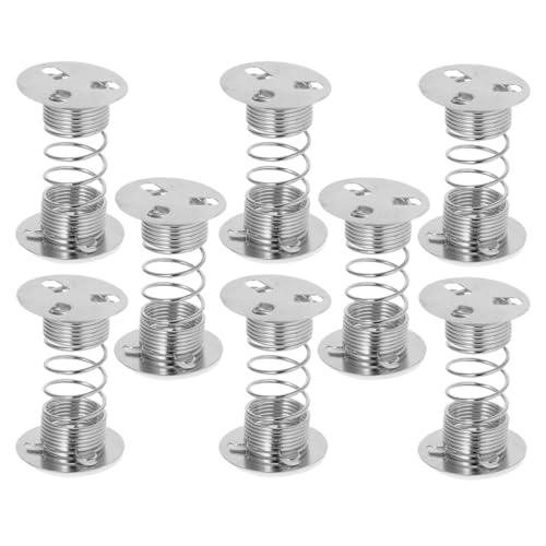 UPKOCH 8 Stück Federsitzpuppe schaufensterpuppe Federn für das Handwerk Federversorgung Schütteln Sie die Feder Wackelkopf-Armaturenbrett kopfschüttelnde Puppe Metall Silver von UPKOCH