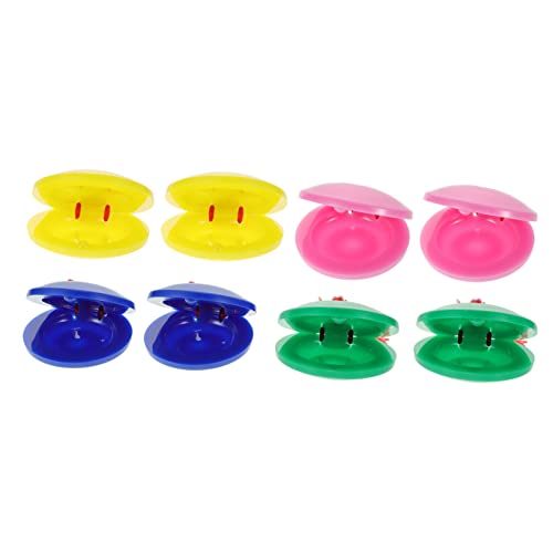 UPKOCH 8stücke Teiliges Finger-kastagnetten Für Junge Mädchen Musikinstrument Für Kleinkinder Sichere Und Kreative Percussion-spielzeuge Und Fördert Die Musikalische Entwicklung von UPKOCH