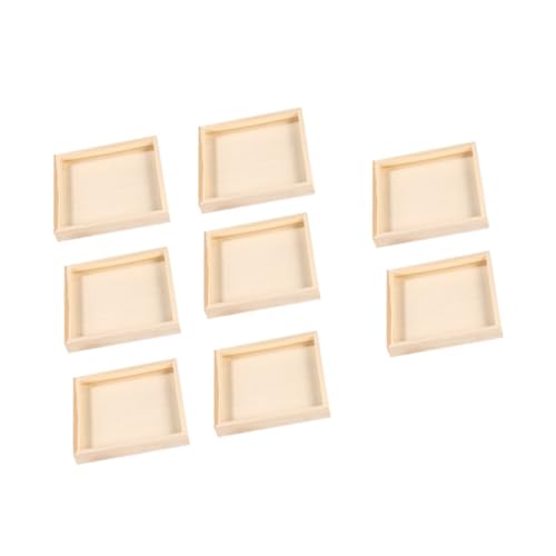 UPKOCH 8 Stück Holz Puzzle Aufbewahrungstabletts Robuste Würfel Puzzle Ablage aus Naturholz Multifunktionale Aufbewahrung für Praktische Sortier Lagerbehälter von UPKOCH