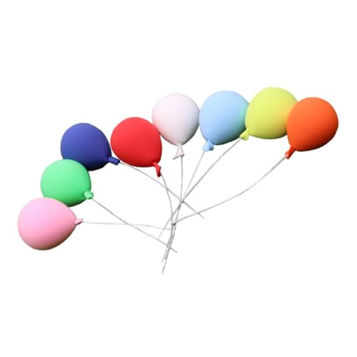 UPKOCH 8 Stück Mini-modellballon Mini-hausballons Mini-hausschmuck Modell Miniaturballons Mikrolandschaftsballons Luftballons Modelle Entzückende Miniballons Mini-Ballon-Ornamente Ton von UPKOCH
