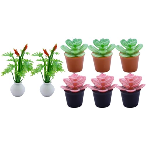 UPKOCH 8 Stück Miniatur Bonsai Pflanzen Teiliges Kunstpflanzen Deko für Puppenhaus Mini Garten Simulierte Pflanzen für Kreative DIY Dekoration und Realistische Details UPKOCH 8 Stück Miniatur Bonsai Pflanzen Teiliges Kunstpflanzen Deko für Puppenhaus Mini Garten Simulierte Pflanzen für Kreative DIY Dekoration und Realistische Details von UPKOCH