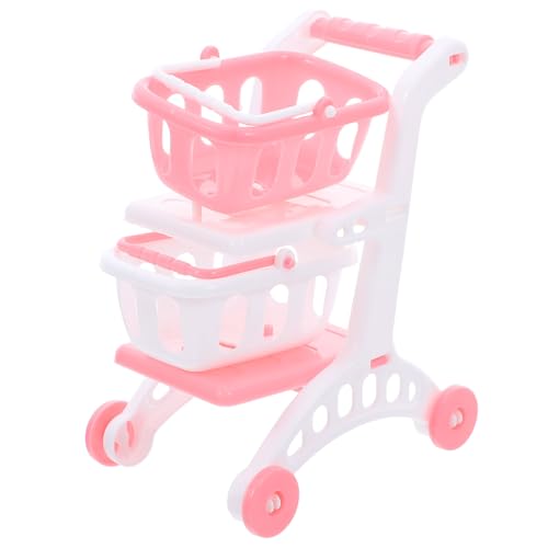 UPKOCH 8 Stück Miniatur-Einkaufswagen, Handwagen, Mini-Supermarkt, Einkaufswagen, Aufbewahrung, Spielzeug, Schreibtisch-Organizer für Kinder, Jungen und Mädchen von UPKOCH