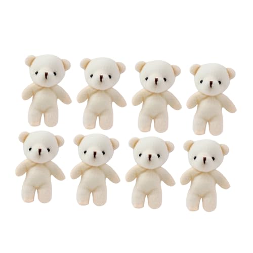 UPKOCH 8 Stück Pendellanzpuppe Haushaltszubehör Mini-bärenfiguren Schlüsselbär Anhänger Cartoon-bär-Puppe Schlüsselring -Charme Kleine Bären Bärendekor Plüsch Weiß UPKOCH 8 Stück Pendellanzpuppe Haushaltszubehör Mini-bärenfiguren Schlüsselbär Anhänger Cartoon-bär-Puppe Schlüsselring -Charme Kleine Bären Bärendekor Plüsch Weiß von UPKOCH