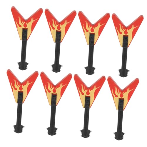 UPKOCH 8 Stück Simuliertes Gitarrenmodell Minigitarre Für Puppenhaus Miniatur Gitarre Miniaturmodell Einer E-Gitarre Gitarrendekor Miniatur-instrumentendekoration Mini-e-Gitarre Plastik von UPKOCH