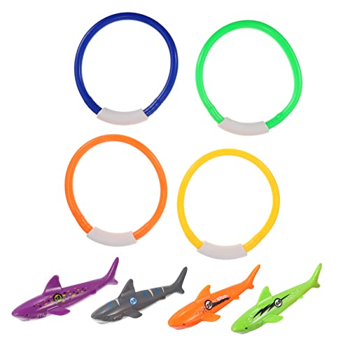 UPKOCH Unterwasser-tauchspielzeug-Set – 8-teiliges Pool-tauchen Mit Hai-Spielzeug – Kinder-Schwimmbad-Spielzeug – Sicher Und Unterhaltsam Für von UPKOCH
