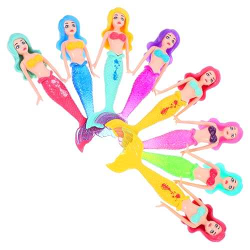 UPKOCH 8 Stück Tauchspielzeug meerjungfrau Pool Schwimmende Mermaid Spielzeuge Schwimmtraining Badespielzeug Meerjungfrau Meerjungfrauenpuppen für Wasser Abs von UPKOCH