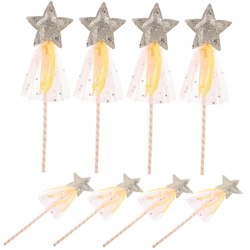 UPKOCH 8 Stück Teiliges Glitzerstern Zauberstäbe für Mädchen Gelbe Feenstäbe für Geburtstagsfeiern Cosplay und Prinzessinnen Rollenspiele Zauberhafte Bühnenrequisiten mit Glitzer und UPKOCH 8 Stück Teiliges Glitzerstern Zauberstäbe für Mädchen Gelbe Feenstäbe für Geburtstagsfeiern Cosplay und Prinzessinnen Rollenspiele Zauberhafte Bühnenrequisiten mit Glitzer und von UPKOCH