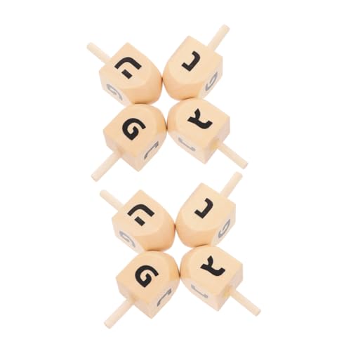 UPKOCH 8 Stück Teiliges Hanukkah Holzspielzeug Handbemalte Holz Drehscheiben mit Einzigartigem Muster Stabil Drehend für Drinnen und Draußen Leicht Tragbar für Familienfeiern und UPKOCH 8 Stück Teiliges Hanukkah Holzspielzeug Handbemalte Holz Drehscheiben mit Einzigartigem Muster Stabil Drehend für Drinnen und Draußen Leicht Tragbar für Familienfeiern und von UPKOCH