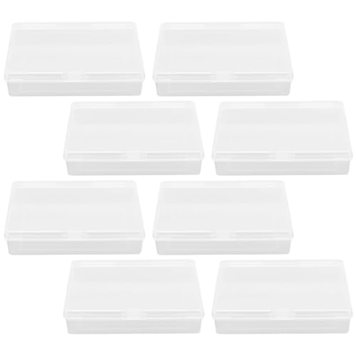 UPKOCH 8 Stück Teiliges Karten Aufbewahrungsbox Transparente Kunststoffboxen für Spielkarten Praktische Organizer für Karten zum Schutz Ordnung von Spielkarten von UPKOCH
