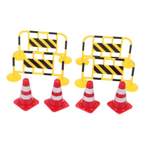 UPKOCH 8 Stück Teiliges Miniatur Verkehrsbarrieren Gelbe Metallabsperrungen Rote Verkehrshütchen Kinderfreundliches Lernspielzeug für Straßenverkehr Leicht Farbenfroh für Baustellen und UPKOCH 8 Stück Teiliges Miniatur Verkehrsbarrieren Gelbe Metallabsperrungen Rote Verkehrshütchen Kinderfreundliches Lernspielzeug für Straßenverkehr Leicht Farbenfroh für Baustellen und von UPKOCH