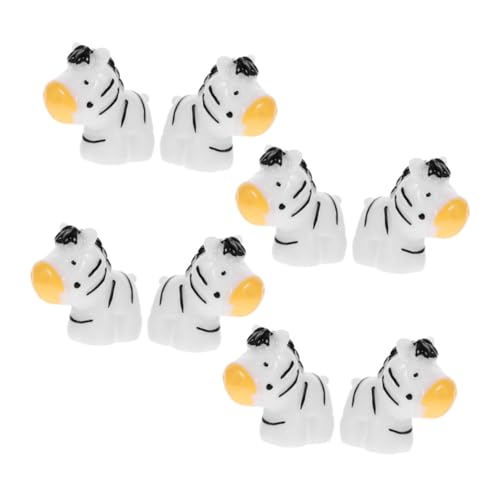 UPKOCH 8 Stück Teiliges Miniatur Zebra aus Resin Detailreiche Kleine Tierfiguren für Mikrolandschaften Realistische Zebra Dekorationen Spielerische Tisch und Pflanzenschmuckideen von UPKOCH