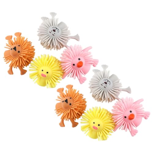 UPKOCH 8 Stück Teiliges Set Tier Handpuppen für Lustige Fingerpuppen aus Sicherem TPR Material für Kreative Spiele und Sensorische Erfahrungen Zufällige Farben und Designs von UPKOCH