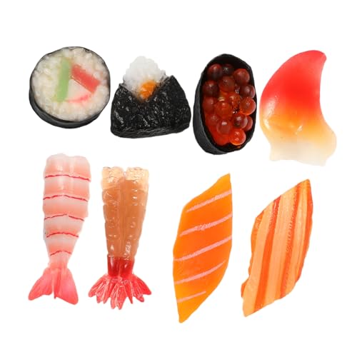 UPKOCH 8 Stück Teiliges Sushi Onigiri Deko Langlebigem PVC Realistische Japanische Kunst Sushi Modelle für Wohnzimmer Schaufenster Partydekoration und Food Fotografie UPKOCH 8 Stück Teiliges Sushi Onigiri Deko Langlebigem PVC Realistische Japanische Kunst Sushi Modelle für Wohnzimmer Schaufenster Partydekoration und Food Fotografie von UPKOCH