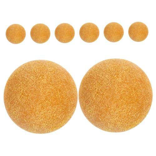 UPKOCH 8 Stück Tischfußball Foosball Kickertischteile Ersatzbälle Für Kickerbälle Mini-fußball Mini -fußballkugeln Kleiner Fußball Kickertischbälle Mini-sportbälle Fußballbälle Abs Yellow von UPKOCH