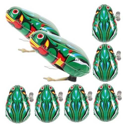 UPKOCH 8 Stück Uhrwerk-Frosch- Frosch Aufziehen Uhrwerk- Bildungsspielzeug Aufziehbares Frösche Modell Tierspielzeug Eisen UPKOCH 8 Stück Uhrwerk-Frosch- Frosch Aufziehen Uhrwerk- Bildungsspielzeug Aufziehbares Frösche Modell Tierspielzeug Eisen von UPKOCH