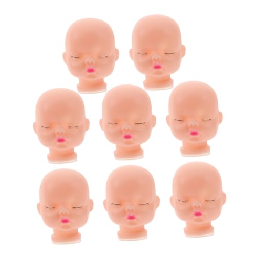 UPKOCH 8 Stücke Schlafen Puppe Gesicht Zubehör Puppe Köpfe von UPKOCH