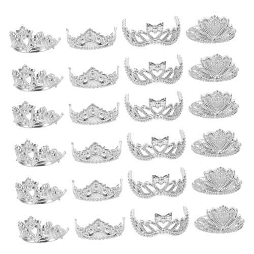 UPKOCH 80 Stück Teiliges Miniatur Puppenhaus Kronen Leichte Kunststoff Tiara Kopfbedeckung Vielseitige Puppen Zubehör für Rollenspiele Kreative Verkleidung und Kindliche Fantasieförderung von UPKOCH