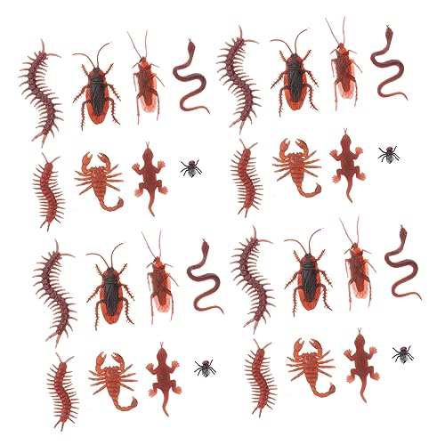 UPKOCH 80 Stück Teiliges Realistische Plastik Insekten und Kleine Tiere Detailgetreu Geformt und Bemalt als Schaurige Halloween Deko und Aprilscherz Schlange Gecko Kakerlake und UPKOCH 80 Stück Teiliges Realistische Plastik Insekten und Kleine Tiere Detailgetreu Geformt und Bemalt als Schaurige Halloween Deko und Aprilscherz Schlange Gecko Kakerlake und von UPKOCH