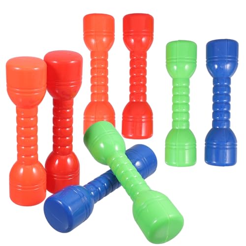 UPKOCH 8St Fitness Hanteln Trainingsgeräte für Home Fitnessstudio Dumbbells Hanteln für den Kindergarten kleine Hanteln ABS ungiftiges und harmloses Material rot von UPKOCH