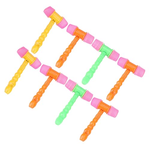 UPKOCH 8-teiliges Baby-quietschhammer-spielzeugset Aus Kunststoff Hämmer-Spielzeug Für Jungen Und Mädchen Hämmer-Spielzeug Für Partys Zufällige Farbe von UPKOCH