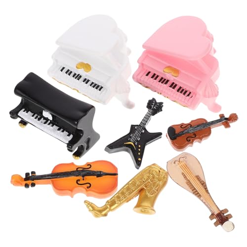 UPKOCH 8pcs Jungen Und Mädchen Spielzeug Miniatur Instrument Dekorative Mini Für Puppe Liefert von UPKOCH