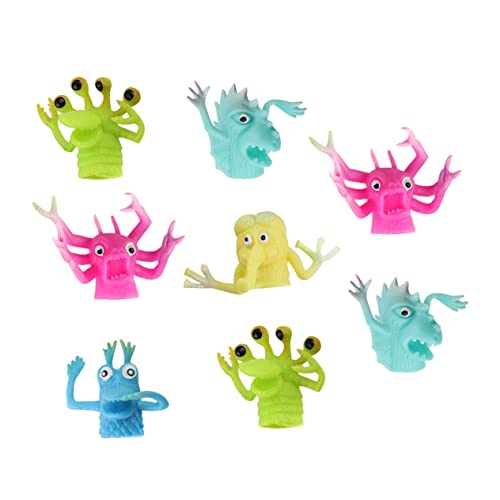 UPKOCH 8Stücke Fingerpuppen Handpuppen Für Lustige Monster Fingerpuppen Zur Verbesserung Der Eltern Interaktion Leicht Und Tragbar Für Unterwegs von UPKOCH