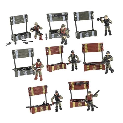 UPKOCH 8Stücke Soldatenfiguren Bewegliche Menschenmodelle für Sandtisch Dekoration Langlebige Miniaturfiguren für Sammler von UPKOCH