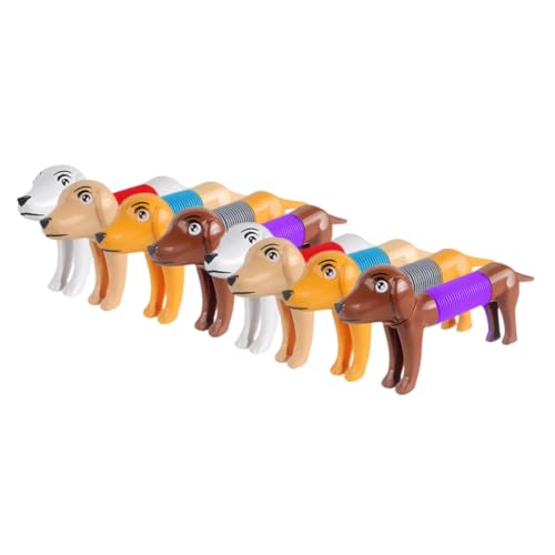 UPKOCH 8Stücke Teleskop Hundespielzeug Interaktives Pop Röhrenspielzeug Für Stressabbau Und Beschäftigung Farben Designs Für Welpen Und Kleine von UPKOCH