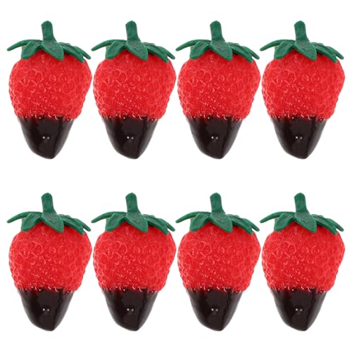 UPKOCH 8er Set Künstliche Erdbeeren – Realistische Attrappen in Schoko-Optik, Dekofrüchte für Fotos und Wohnaccessoires UPKOCH 8er Set Künstliche Erdbeeren – Realistische Attrappen in Schoko-Optik, Dekofrüchte für Fotos und Wohnaccessoires von UPKOCH