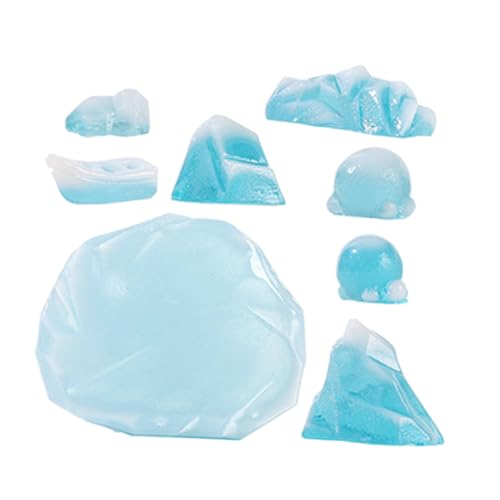 UPKOCH 8st Arktisches Gletschermodell Eisbär-Miniatur Aquarienberg Weihnachts-eisberg-Dekoration Eisbergmodell Eisbär Kuchendeckel Aquarienschmuck Aus Harz Kunstharz Sky-Blue UPKOCH 8st Arktisches Gletschermodell Eisbär-Miniatur Aquarienberg Weihnachts-eisberg-Dekoration Eisbergmodell Eisbär Kuchendeckel Aquarienschmuck Aus Harz Kunstharz Sky-Blue von UPKOCH