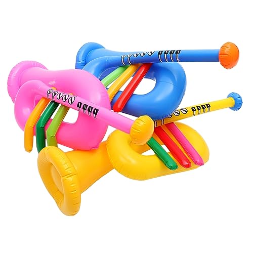 UPKOCH 9 STK Aufblasbares Musikinstrument aufblasbare Trompete aufblasbares PVC-Instrument Musical Toy Instruments Party Spielzeug für Kinder Spielzeuge Gitarren Kinderaccessoire Strand von UPKOCH