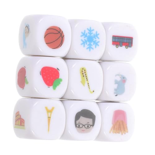 UPKOCH 9 Stück Geschichte Würfel Früherziehungswürfel Spielwürfel Zum Geschichtenerzählen Würfel Lernen Würfel Geschichtenwürfel Klein Spielwürfel Acryl UPKOCH 9 Stück Geschichte Würfel Früherziehungswürfel Spielwürfel Zum Geschichtenerzählen Würfel Lernen Würfel Geschichtenwürfel Klein Spielwürfel Acryl von UPKOCH