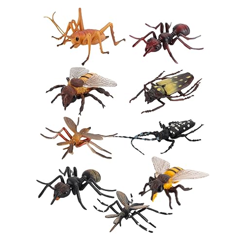 UPKOCH 9 Stück Modell der Insektenwelt für kinderspielzeug Children Toys Mikroskopisches pädagogisches Simulationsinsekten lebensechte Figuren Abs von UPKOCH