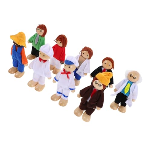 UPKOCH 9 Stück Teiliges Holzpuppenfamilien Set mit Beweglichen Gelenken Biegsamen Holzfiguren für Kreatives Rollenspiel und Soziale Entwicklung Inklusive Vielseitiger Berufs Charaktere UPKOCH 9 Stück Teiliges Holzpuppenfamilien Set mit Beweglichen Gelenken Biegsamen Holzfiguren für Kreatives Rollenspiel und Soziale Entwicklung Inklusive Vielseitiger Berufs Charaktere von UPKOCH