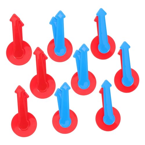 UPKOCH 9 Stück Teiliges Spielzubehör aus robustem Kunststoff Drehbarer Zeiger für Brettspiele Ersatzteile für DIY-Klassenzimmeraktivitäten Geeignet für Schulfeiern und Kinderpartys von UPKOCH