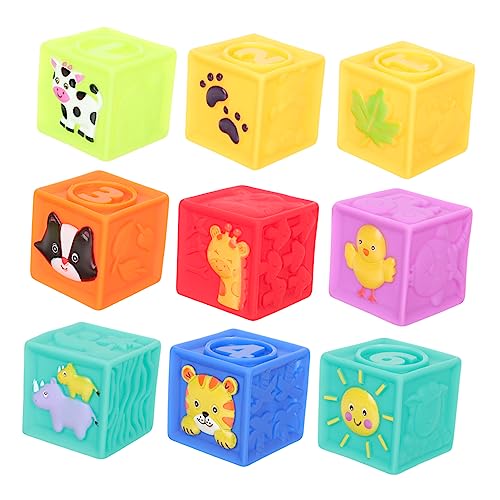 UPKOCH Bausteine ​​für Kleinkinder Von 1–3 Jahren Baby-entwicklungsspielzeug Stapelbaustein-Set Aus Weichem Kunststoff Perfekt Für Die Spielzeit Der Kinder von UPKOCH